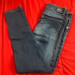 JUSTICE: Dark Washed Blue Jeans. size: 14